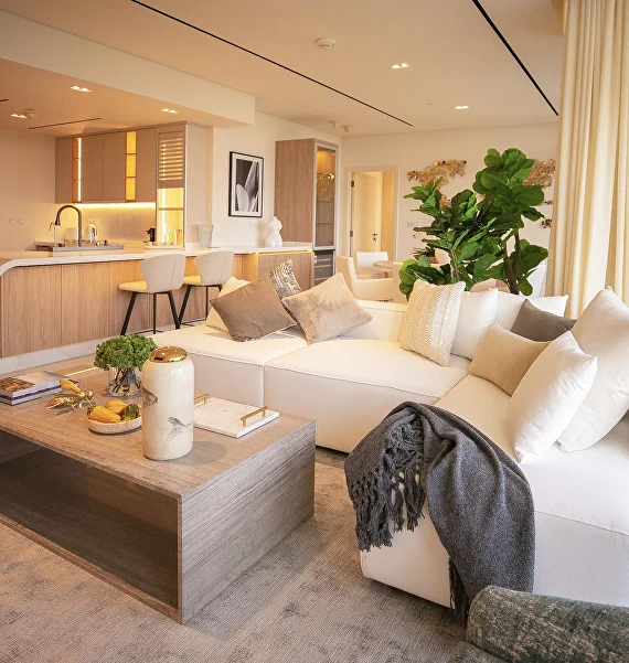 Modern luxury living room interior